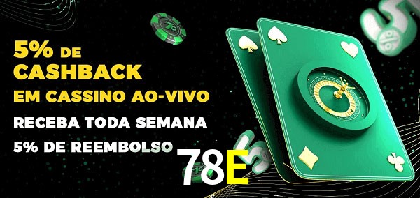 Promoções do cassino ao Vivo 78E